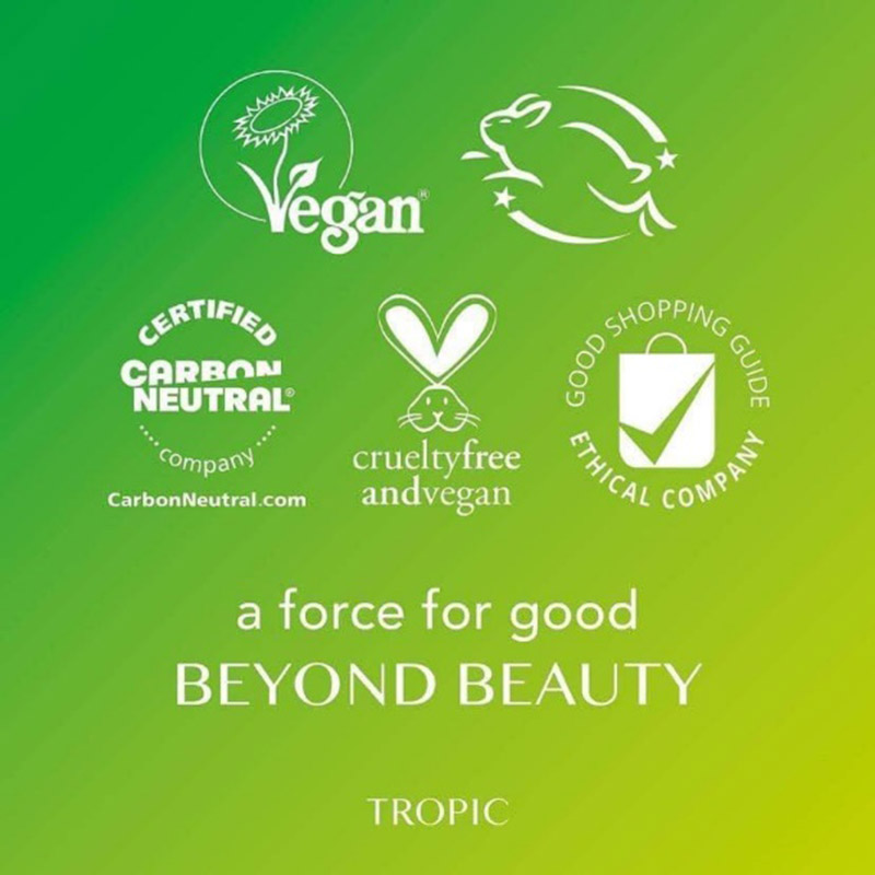 tropic skin care vegan products